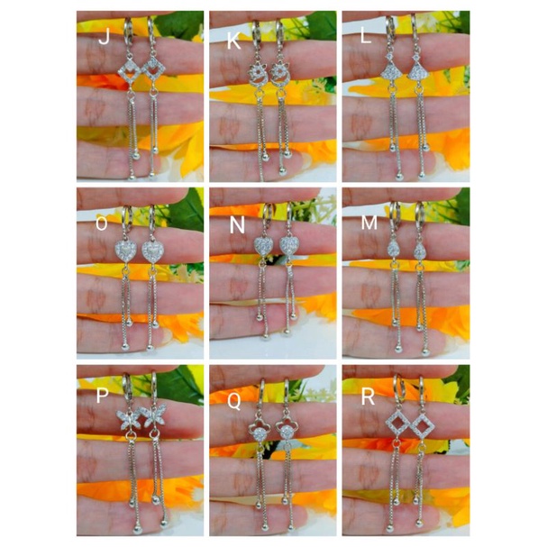 RPP5. Anting xuping wanita lapis emas putih/silver dgn mata zircon