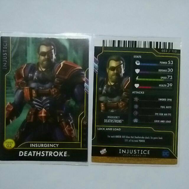 Kartu Injustice Deathstroke Insurgency / Injustice card Deathstroke Insurgency series 02