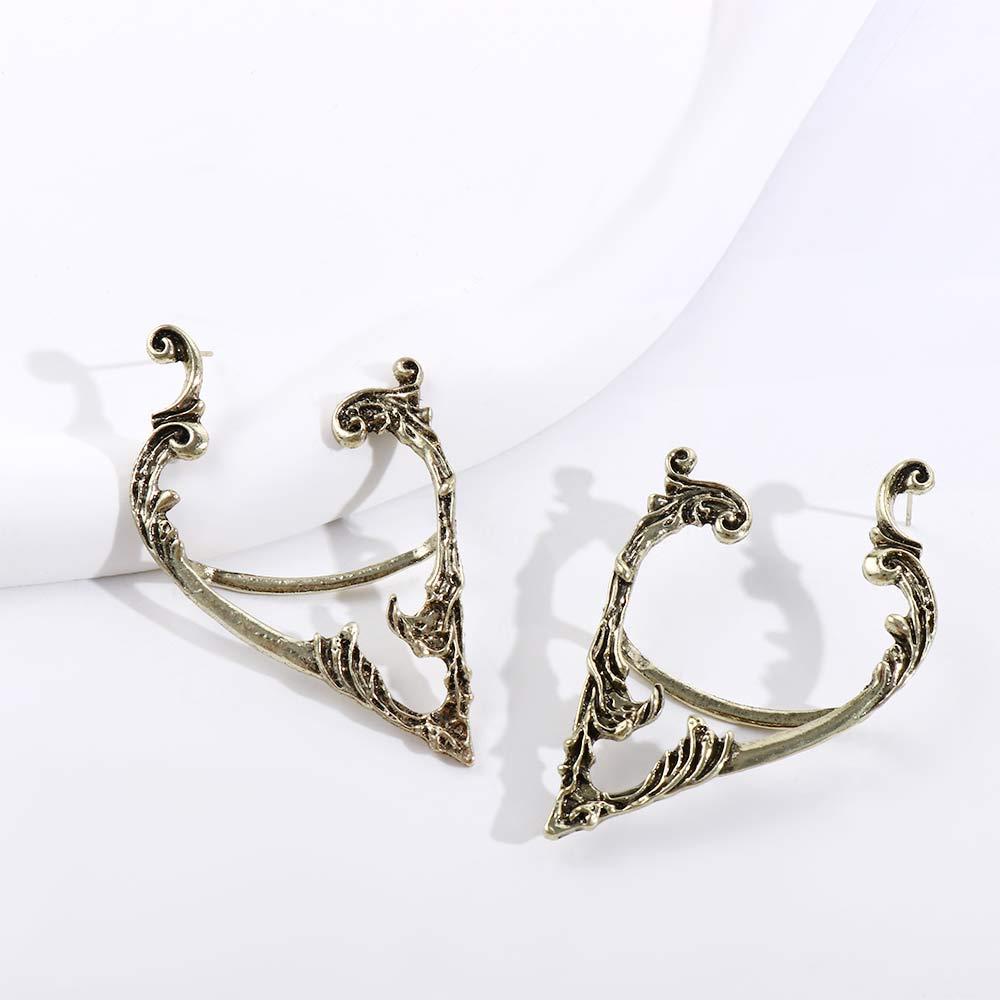 Nickolas1 Gothic Elves Manset Telinga Kepribadian Hip Hop Ear Hook Warna Solid Klip Anting Alloy Korea Klip Tulang Telinga