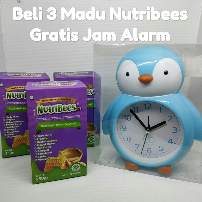 

Madu Nutribees Beli 3 Gratis Jam Alarm