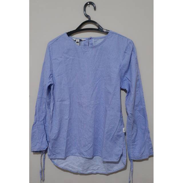 Remix Jeans blouse stripe ukuran M