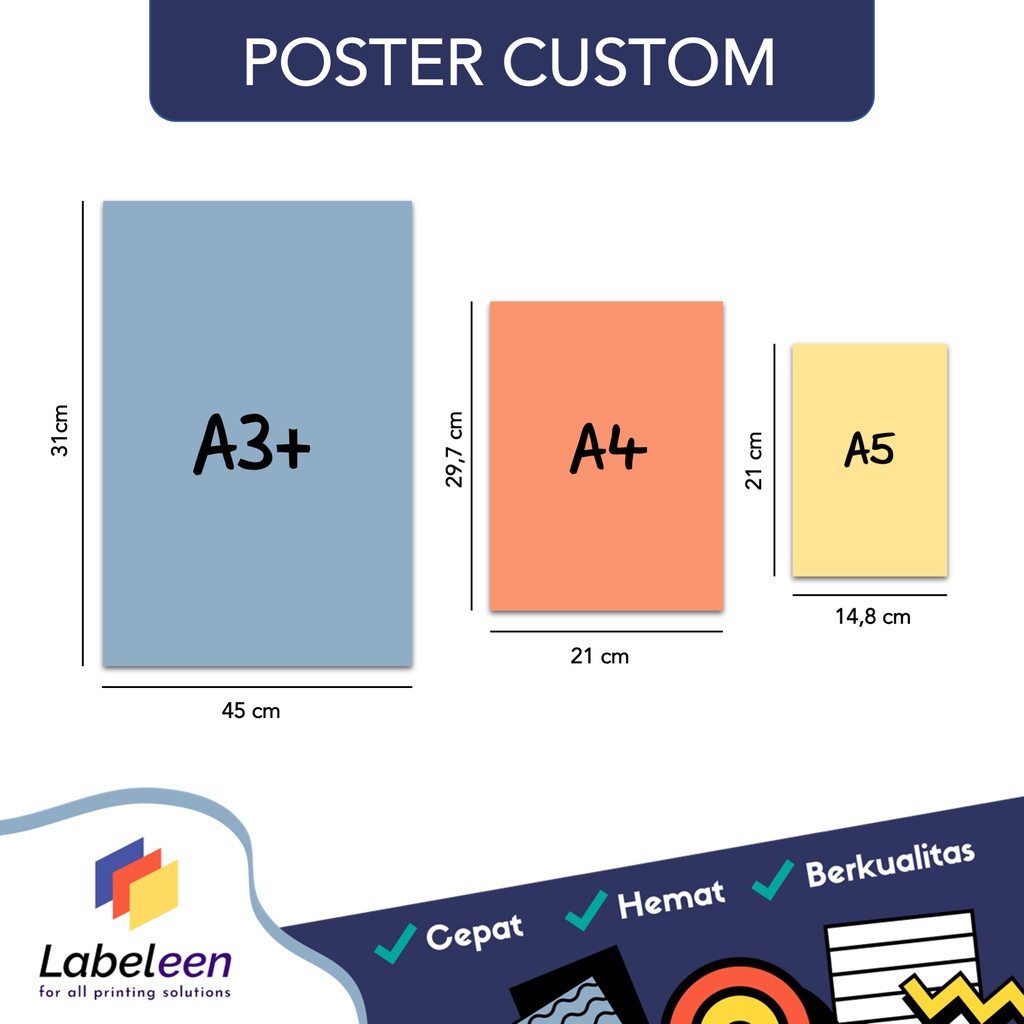 

Cetak Poster Custom Murah A3+ Art Carton | Desain bebas