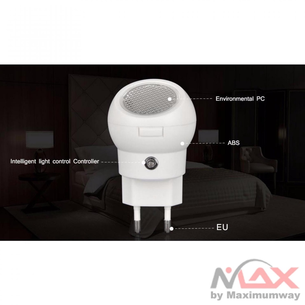 TaffLED Lampu Tidur LED Sensor Cahaya Rotasi 360 Derajat - LXX3148 Warna Putih