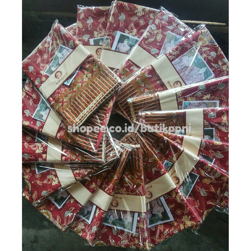 Batik PPNI , Kain Seragam Batik Perawat Nasional Ukuran 2,4 Meter , Katun dan Sutra