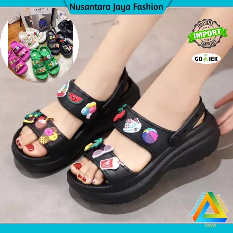 6.6 Sandal Wanita Jibitz Balance Kekinian Terbaru Balance 6085-2