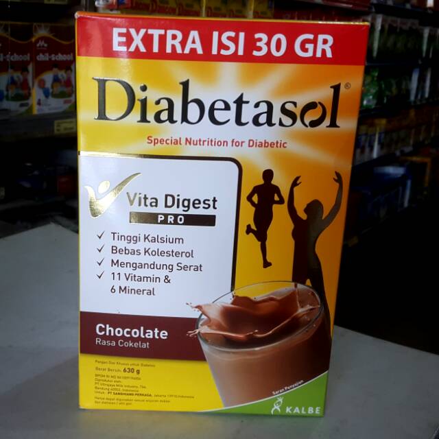 

Susu DIABETASOL 630gr Coklat / Vanila (600gr + Extra 30gr)