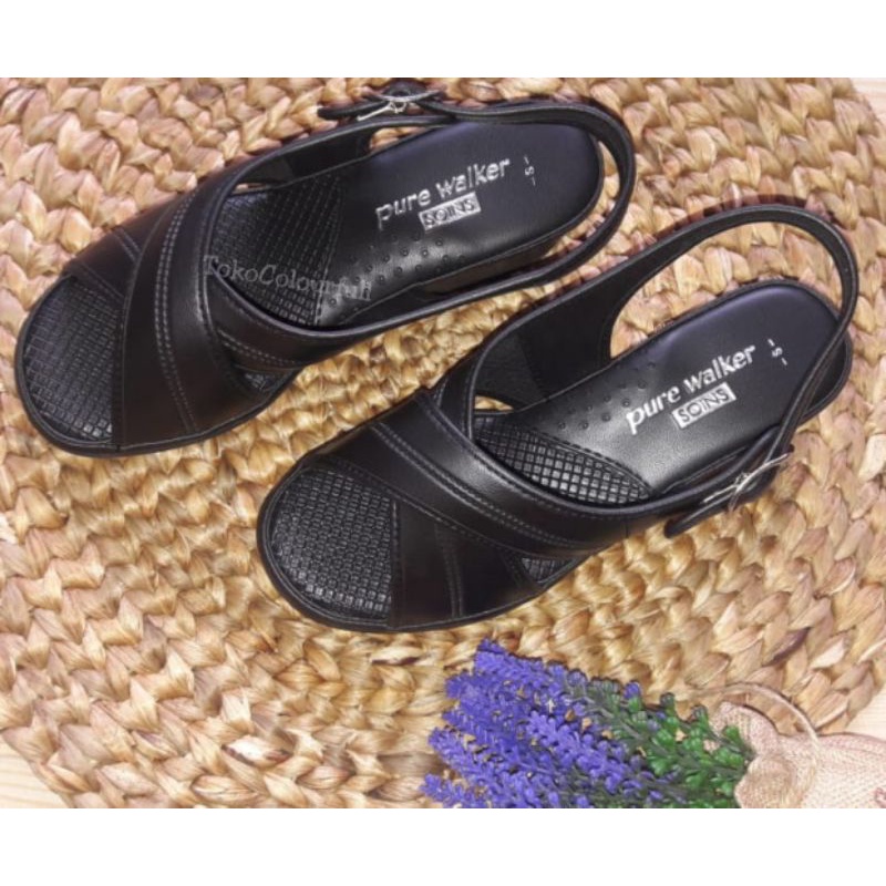 Daimatu Purewalker 602 Basic Wedges-Sandal Wanita/ sandal wedges