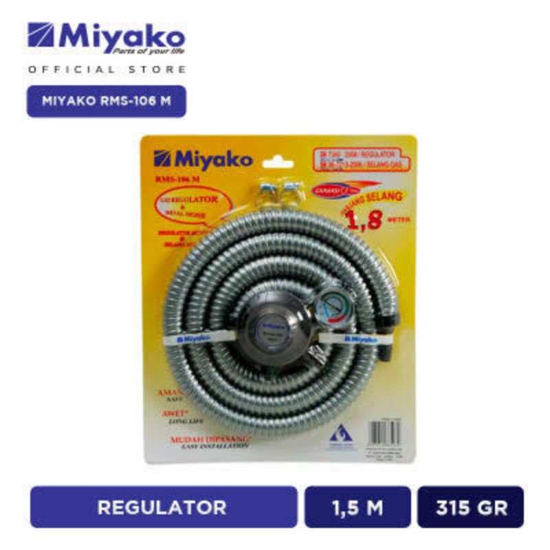 Selang Regulator Miyako RMS-106M / RMS 106 M