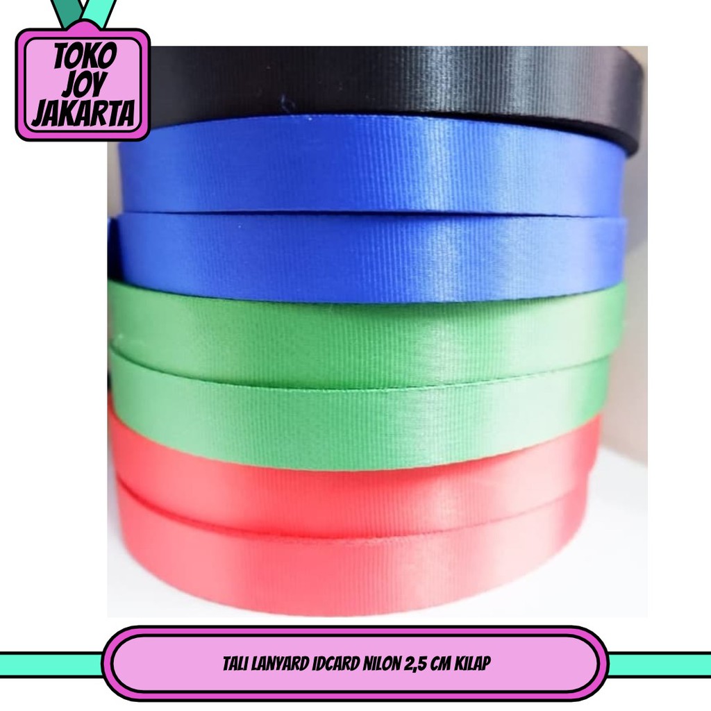 

tali lanyard idcard nilon 2,5 cm kilap