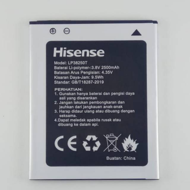 Baterai Hisense Pureshot Plus HS - L695 Original Batre Battery  LP38250T