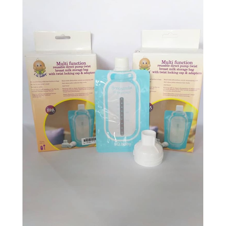 IQ Baby Reusable Breast Milk Storage Bag / Kantong Asi Multi Fungsi