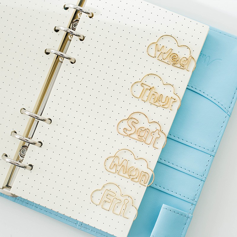 

PINKABULOUS Days of the Week Deco Paper Clip Pembatas Kertas