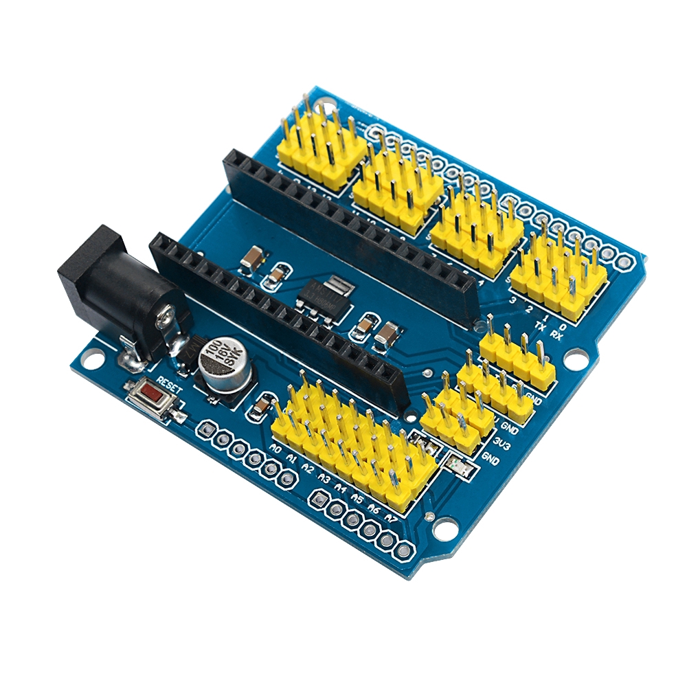 〖Factory Supplier/COD〗Board Expansion Board Sensor Shield Nano I / O Untuk Arduino R1 Nano 3.0