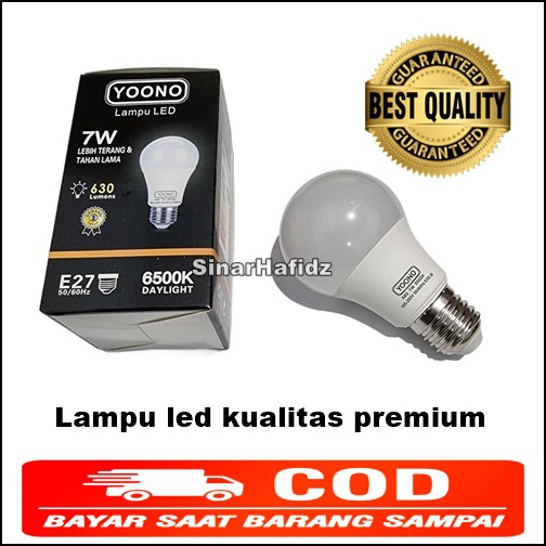 Lampu led YOONO 7w PREMIUM