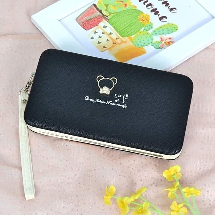 Dompet Box Variasi Tedy Bear Wanita Import 1517-6