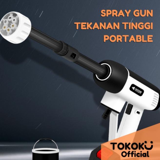 Water Gun Spray MOBIL MULTIFUNGSI /6 Tipe Nozzle Portable Termurah
