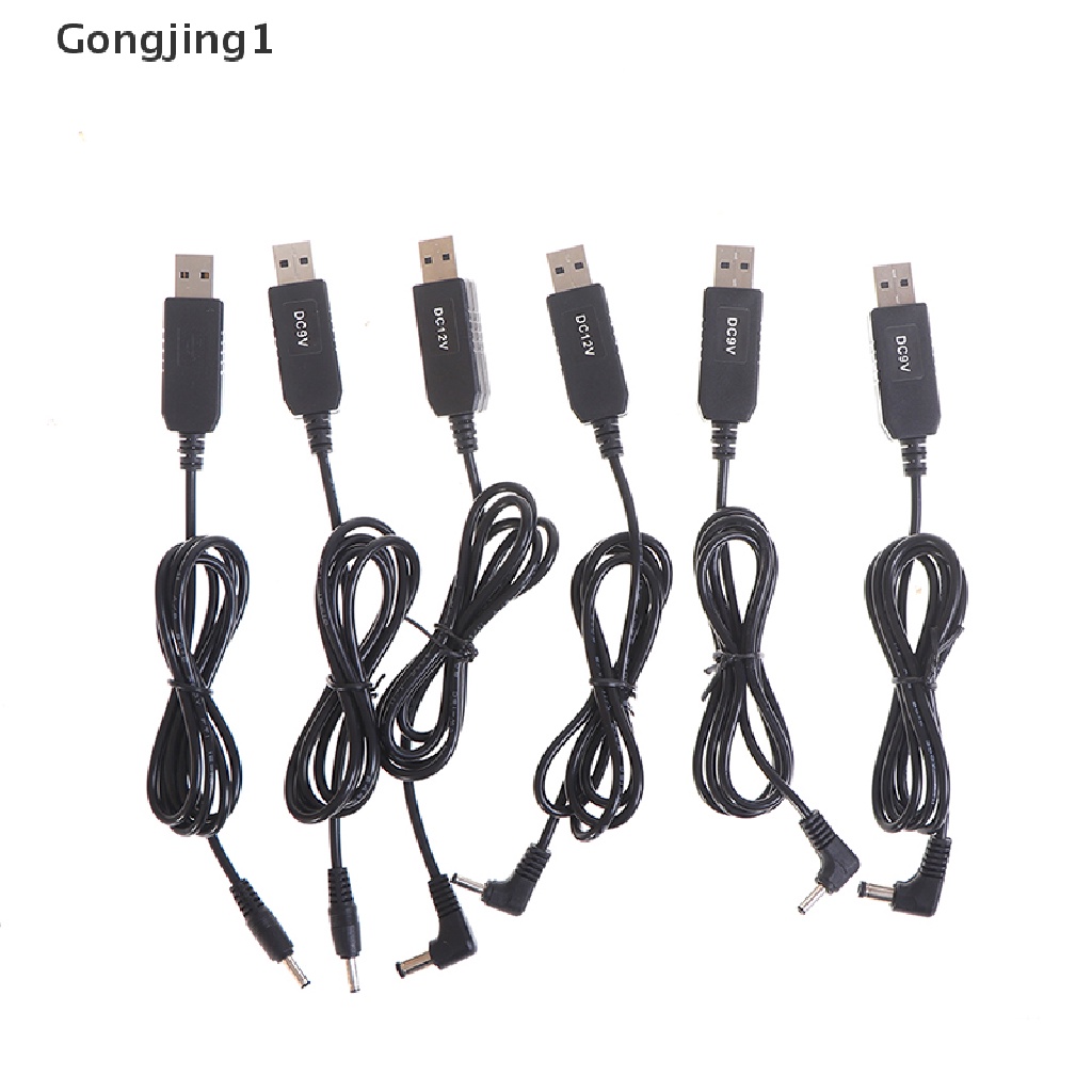 Gongjing1 Kabel Adapter Step UP power boost USB DC 5V Ke 9V 12V 3.5x1.35mm 5.5x2.1mm