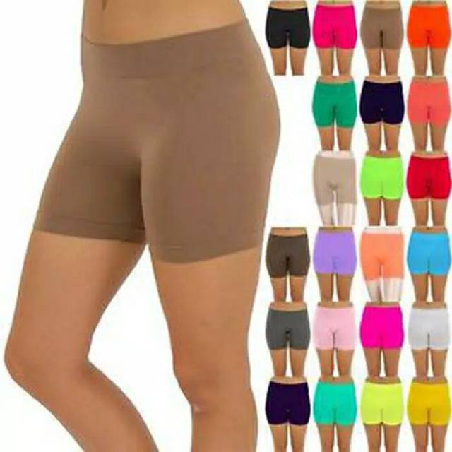 Shortpants celana pendek wanita standar &amp; jumbo spandek Jersey / Daleman ketat