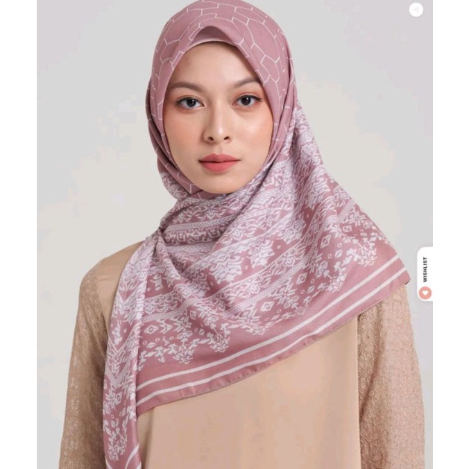 Minang heritage scarf warna walnut