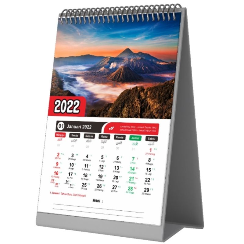 Jual Kalender Meja / Kalender Duduk Gambar Pemandangan 2022 | Shopee ...