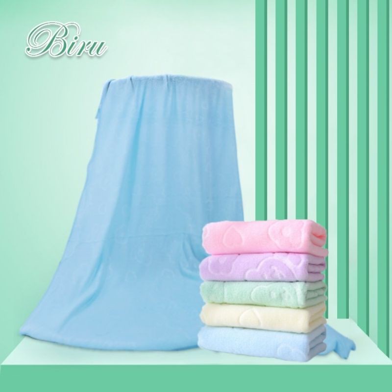 Bundara.id Pr-713 Handuk embos import 100% Microfiber &amp; menyerap handuk travel 70x140