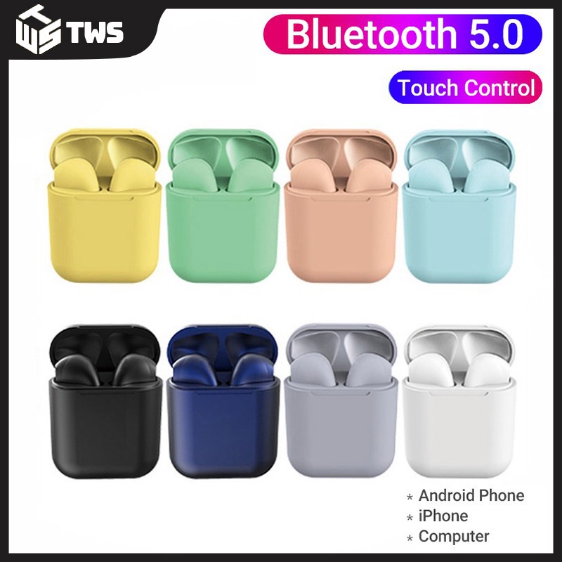 (COD)I12 Headset Bluetooth TWS Wireless Handsfree Stereo HIFI With Mic