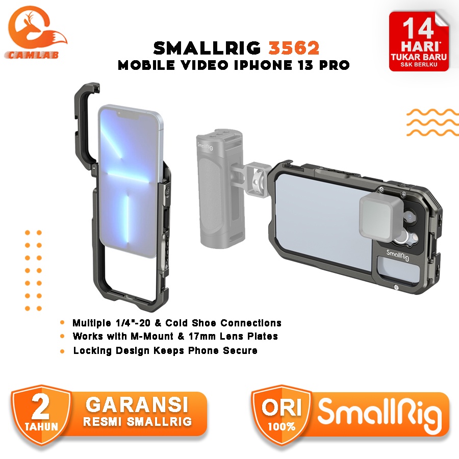 SmallRig Mobile Video Cage for iPhone 13 Pro 3562