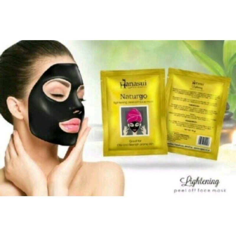 hanasui masker wajah naturgo black bpom