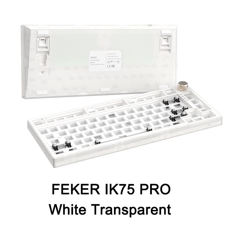 Feker ik75 pro Kit Keyboard Mekanik  3 Mode Dengan Lampu RGB Untuk Cherry Gateron Kailh