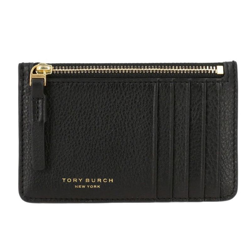 Tory Burch Card Case - Black Leather