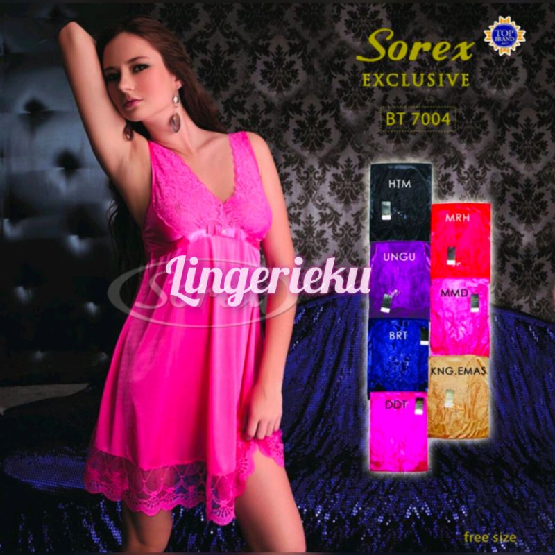 Sorex 7004 BT Baju Tidur Wanita Seksi Premium Lingerie Sorex Exclusive