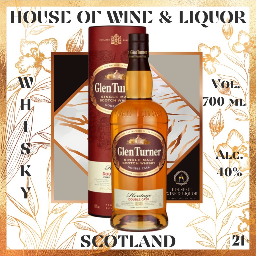 Jual Glen Turner Heritage 700 ML ( Double Cask Single Malt Whisky