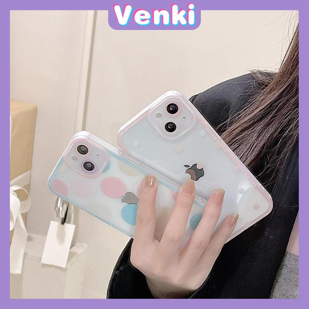 Soft Case Silikon Motif Polkadot Pink Untuk iPhone 13 Pro Max 12 Pro Max 11 7 Plus