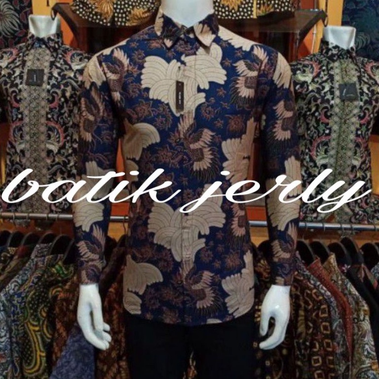 Agrapana Batik Slim Fit Batik Premium Kemeja Baju Batik Pria Lengan Panjang Slimfit Modern Rajata