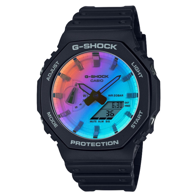 CASIO ORIGINAL G-SHOCK G SHOCK GSHOCK GA-2100SR-1A GA 2100SR 1A 2100 SR GA2100 JAM TANGAN PRIA NG RS