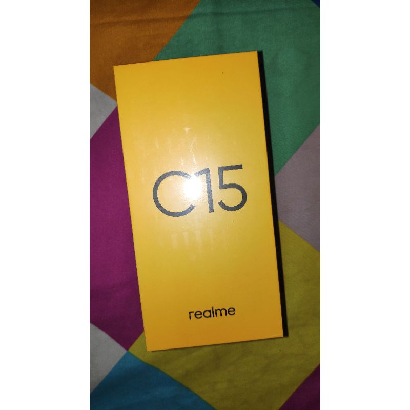 REALME C15 RAM 3/64 SEGEL PABRIK WARNA BIRU