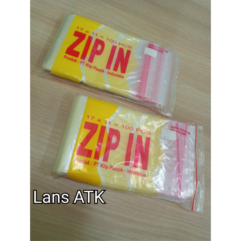 

Plastik Klip Bening Ukuran 17 x 11 / Plastik Zip In 1 pack (0187)