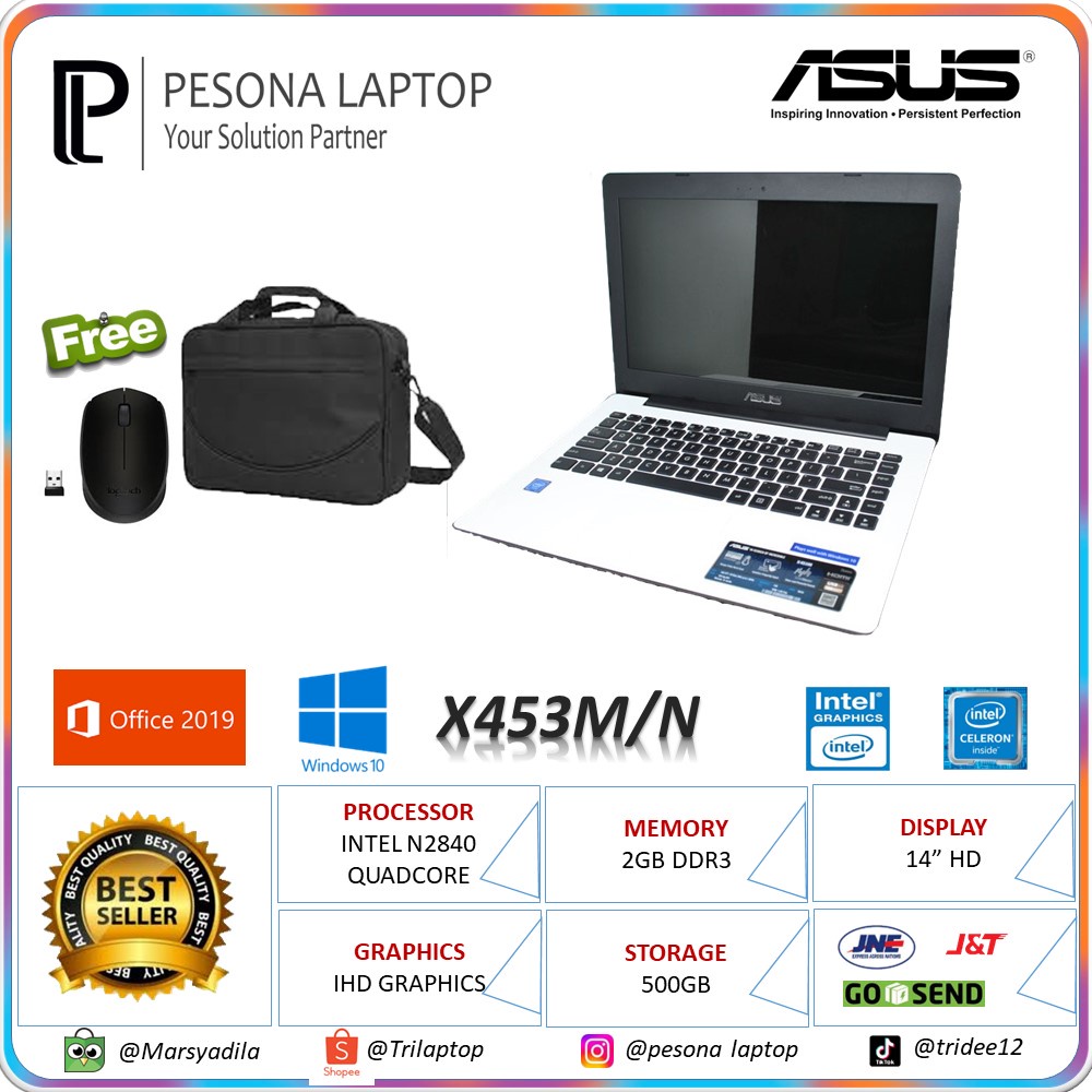 [Bisa Cicilan] LAPTOP ASUS SLIM RAM8GB PAKAI SSD - LAPTOP KULIAH - LAPTOP KERJA - LAPTOP KULIAH - LA
