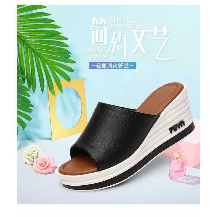 Sandal Wanita Sandal Jelly Pesta Hak Fashion Pita F0P6 Mewah Tali Silang Remaja Original Tinggi Mura