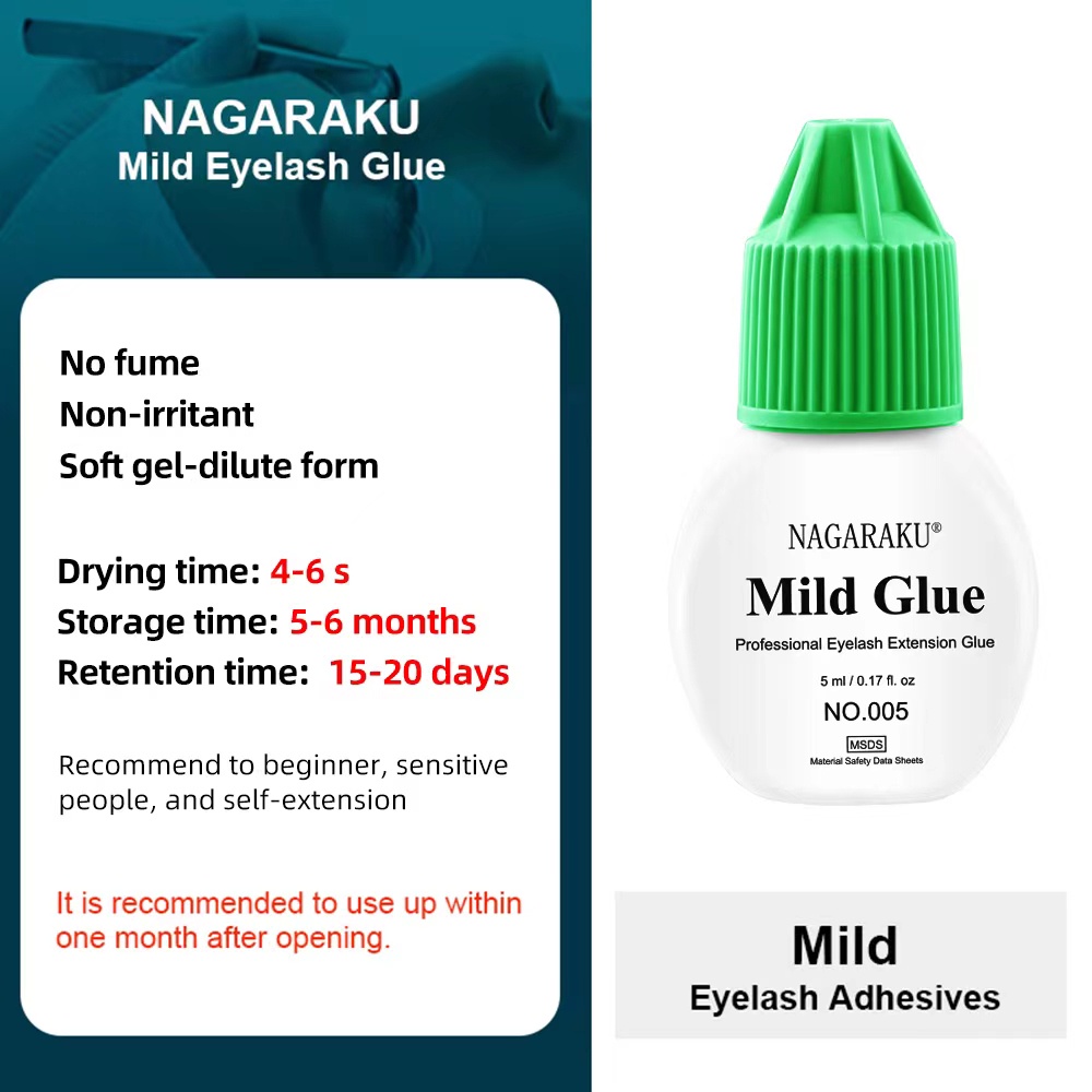 Nagaraku Glue Putih Eyelash Extension Lem Tanam Bulumata Palsu