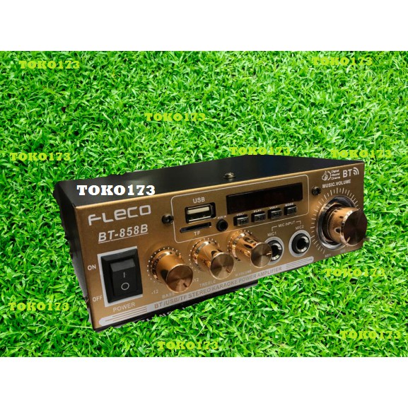 POWER AMPLIFIER BLUETOOTH FLECO BT-858B USB/SD/FM/DVD/CD/MP3 / AMPLIFIER FLECO / AMPLIFIER KARAOKE