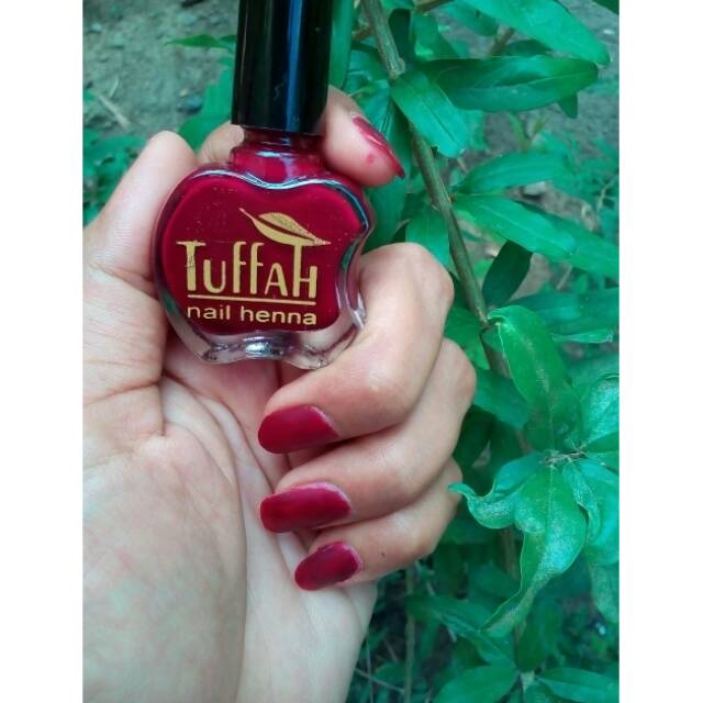 Kutek Tuffah Nail Henna Maroon