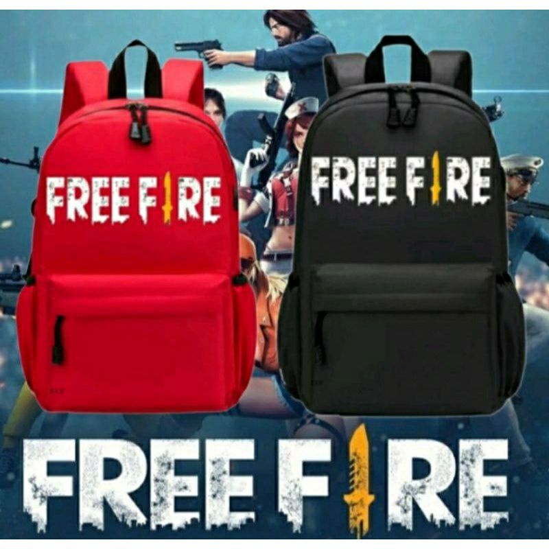 Ransel Freefire/Spiderman/Batman backpack 3in1/ 2in1 topi baseball bordir