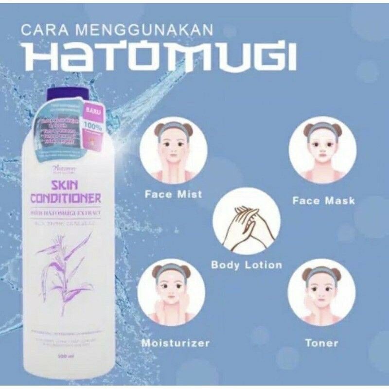 [FREE BOTOL SPRAY] Hatomugi Skin Conditioner Autumn with Hatomugi Extract 500ml