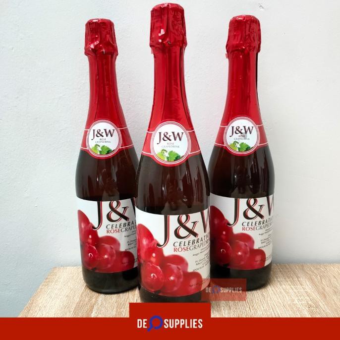 

J&W Sparkling Celebration Rose Grape 750ml - Sari Buah Anggur Merah