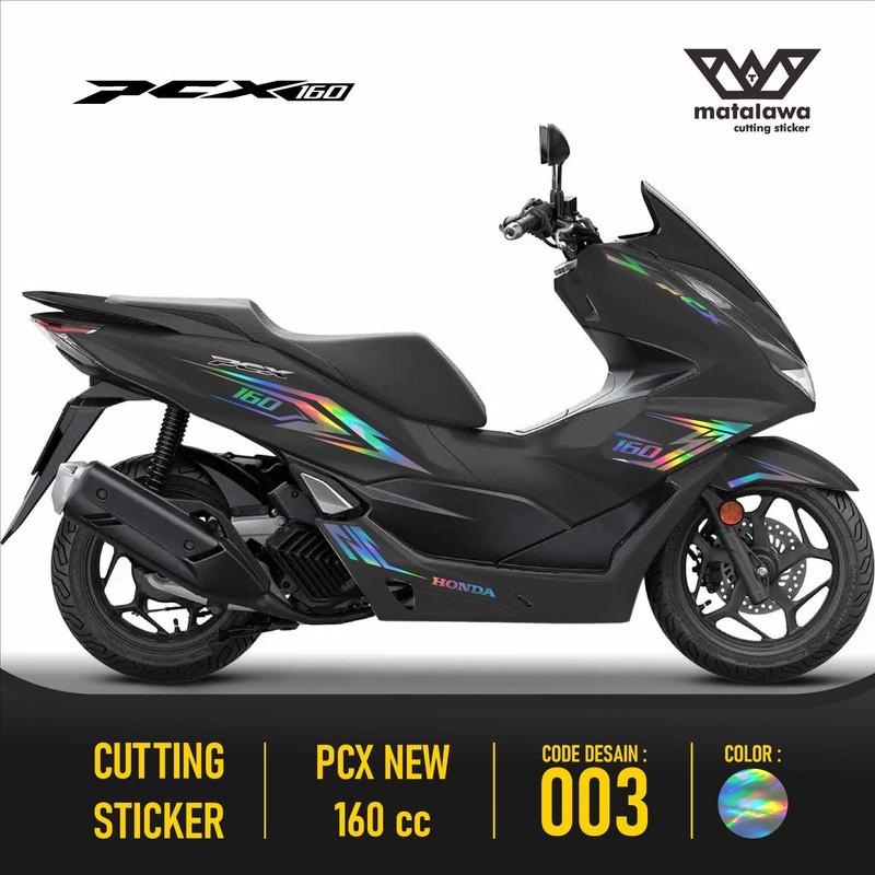 Cutting Sticker PCX 160 - Aksesoris Motor Stiker Striping Honda PCX 160 cc Skotlet Sticker Lis Varia