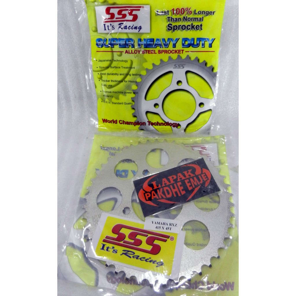 GEAR BELAKANG SSS 415 45 JUPITER Z RX KING JUPITER MX NEW JUPITER MX FIZR ALFA RXZ 415 45