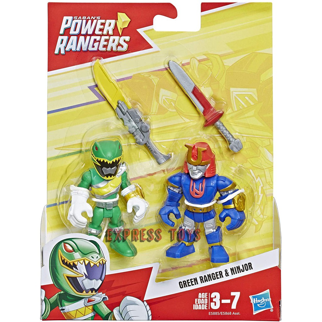 Saban's Power Rangers Green Ranger and Ninjor Hasbro Figure