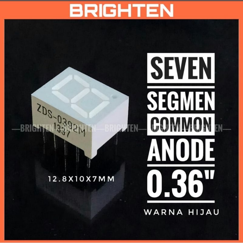 SEVEN SEGMENT 0, 36 INCH COMMON ANODA