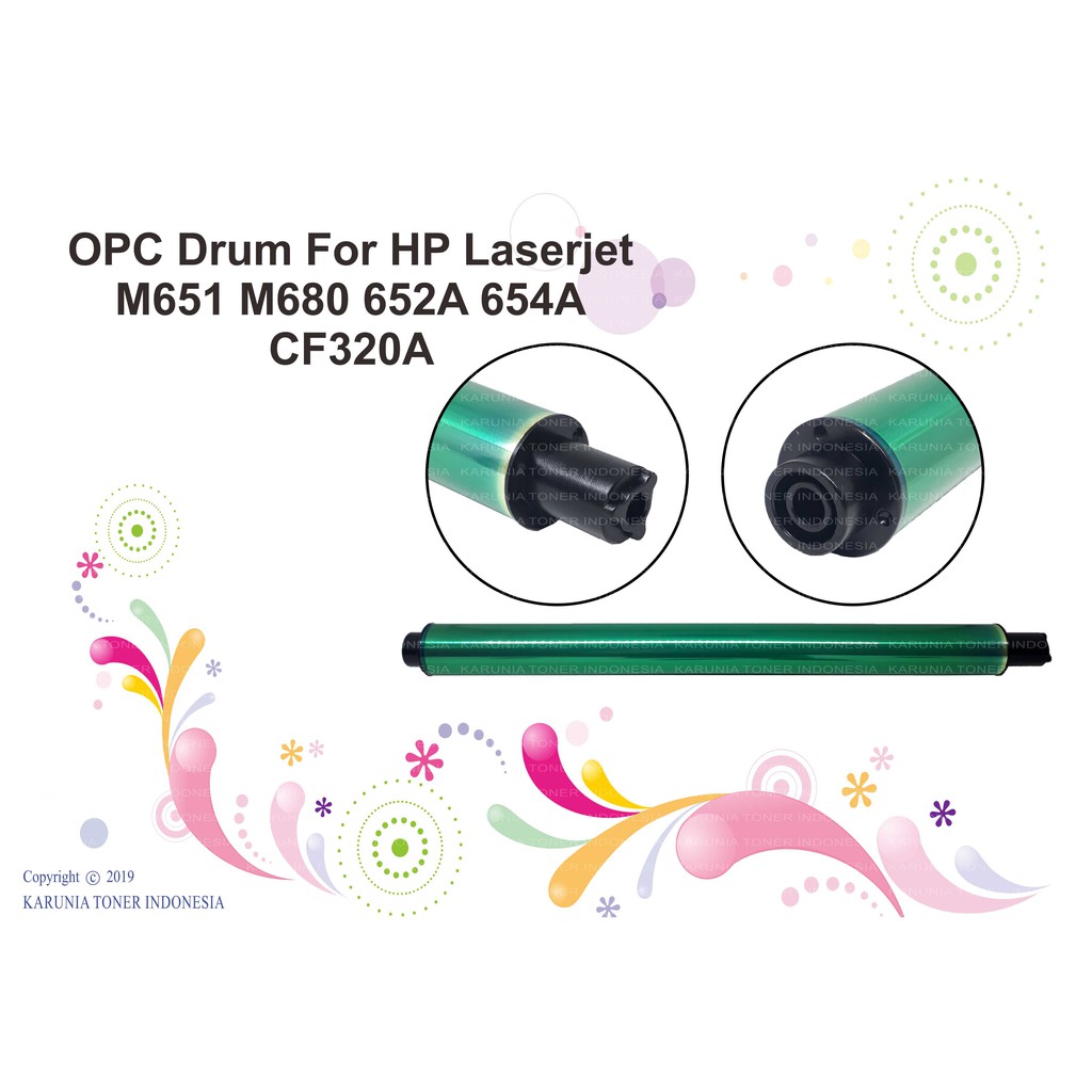 OPC Drum HP Color Laserjet M651dn M651 M680 652A 654A CF320A Green New